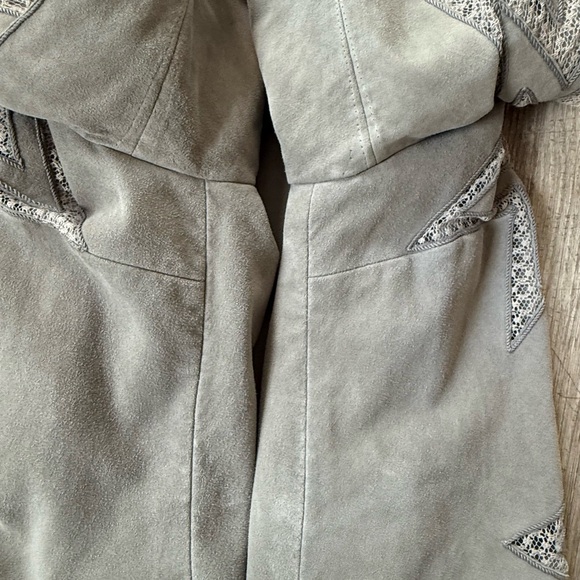 Ralph Lauren Collection Purple Label Suede Jacket Lace Detail Rare - Picture 6 of 15